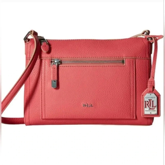 Ralph Lauren Paley Leigh Pink Crossbody - Picture 1 of 11